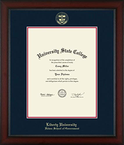 Liberty University Helms School of Government - Officially Licensed - Gold Embossed Diploma Frame - Document Size 13" x 17"