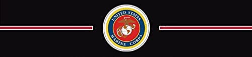 Church Hill Classics United States Marine Corps Certificate Frame - Featuring Arena Moulding - Horizontal Orientation - Officially Licensed - Document Size 11" x 8.5"