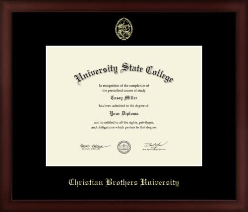 Christian Brothers University - Officially Licensed - Gold Embossed Diploma Frame - Document Size 11" x 8.5"