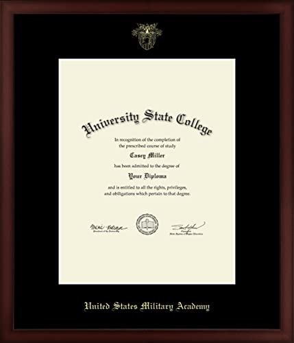 United States Military Academy Westpoint - Officially Licensed - Commission Certificate - Gold Embossed Diploma Frame - Document Size 11" x 14"