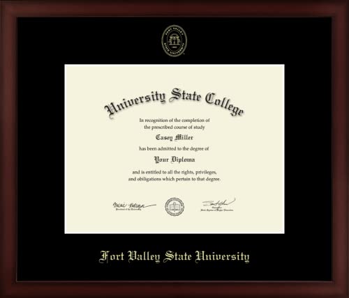 Fort Valley State University - Officially Licensed - Gold Embossed Diploma Frame - Document Size 11" x 8.5"