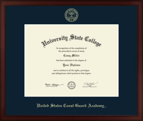 United States Coast Guard Academy - Officially Licensed - Gold Embossed Diploma Frame - Document Size 20" x 15.5"