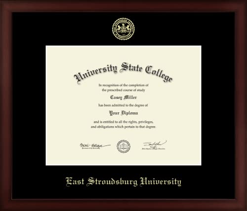 East Stroudsburg University - Officially Licensed - Gold Embossed Diploma Frame - Document Size 11" x 8.5"