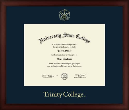 Trinity College - Officially Licensed - Gold Embossed Diploma Frame - Document Size 11" x 8.5"