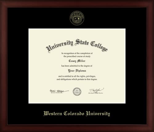 Western Colorado University - Officially Licensed - Gold Embossed Diploma Frame - Document Size 11" x 8.5"