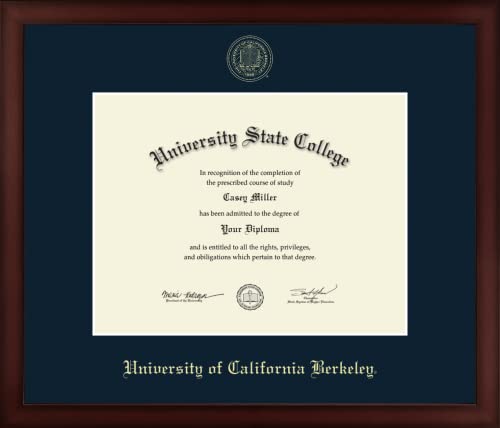 University of California Berkeley - Officially Licensed - Gold Embossed Diploma Frame - Document Size 11" x 8.5"