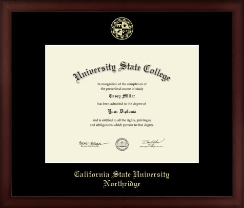 California State University Northridge - Officially Licensed - Gold Embossed Diploma Frame - Document Size 11" x 8.5"