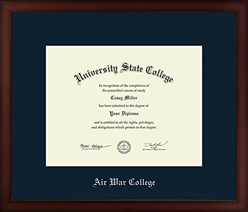 Air War College - Officially Licensed - Silver Embossed Diploma Frame - Document Size 11" x 8.5"