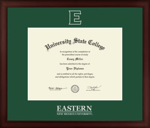 Eastern New Mexico University - Officially Licensed - Silver Embossed Diploma Frame - Document Size 11" x 8.5"