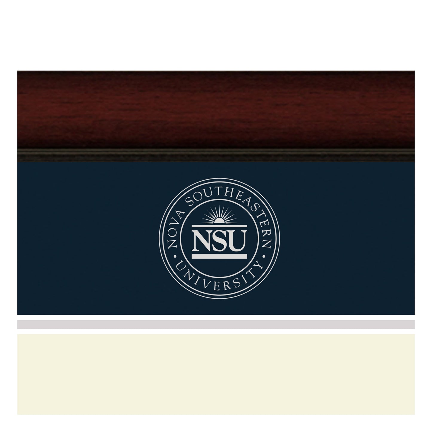 Nova Southeastern University College of Psychology - Officially Licensed - Silver Embossed Diploma Frame - Document Size 14" x 11"