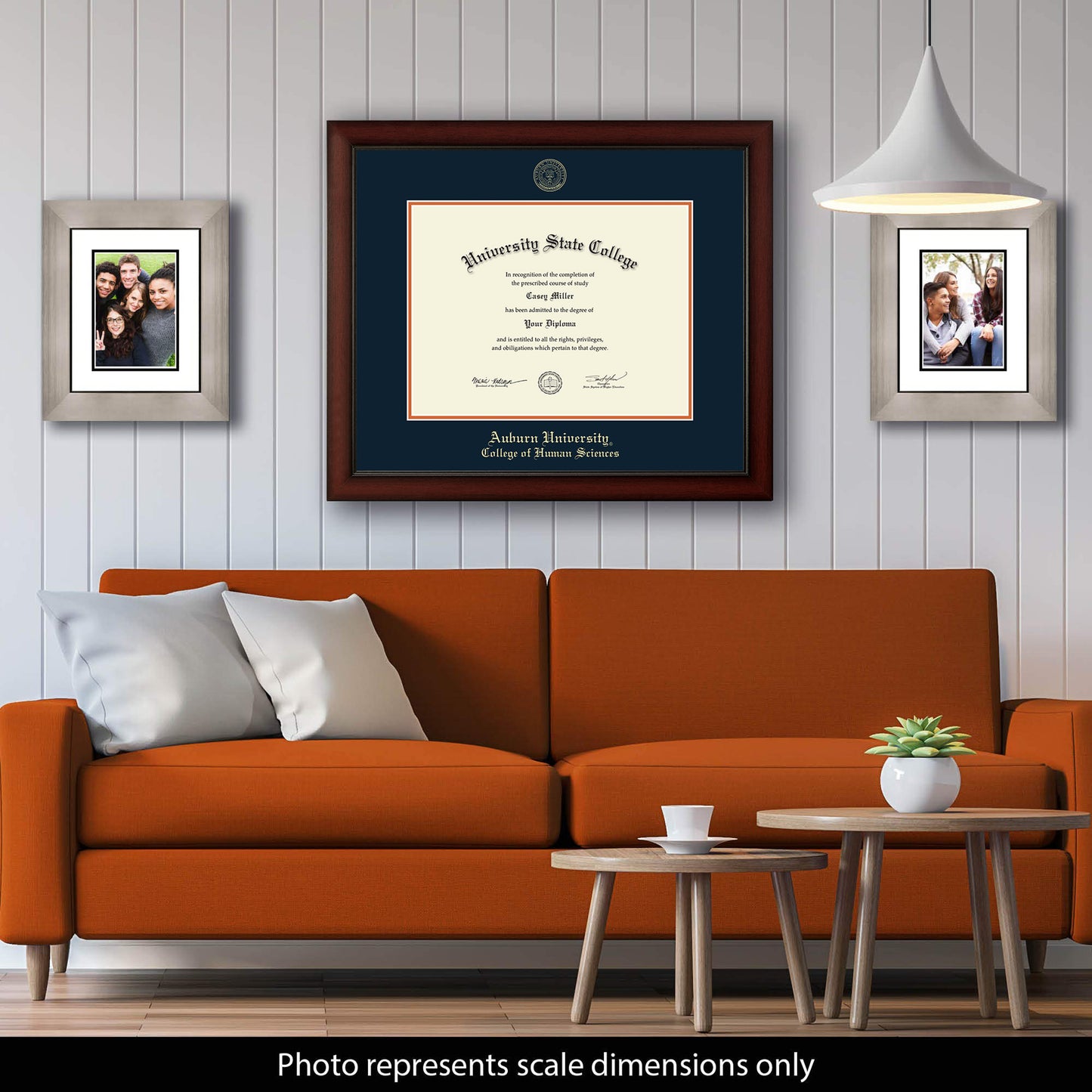 Auburn University College of Human Sciences - Officially Licensed - Gold Embossed Diploma Frame - Document Size 17" x 13"