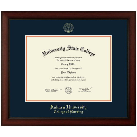 Auburn University College of Nursing - Officially Licensed - Gold Embossed Diploma Frame - Document Size 17" x 13"