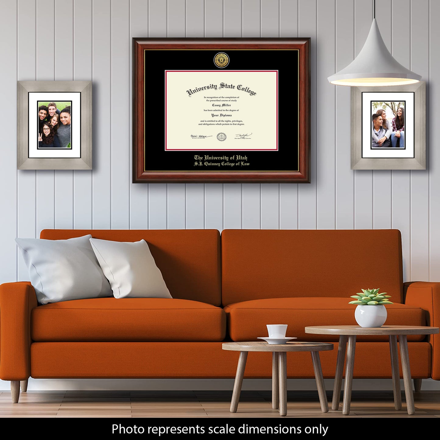 The University of Utah S.J. Quinney College of Law - Officially Licensed - Gold Medallion Diploma Frame - Document Size 17" x 12"