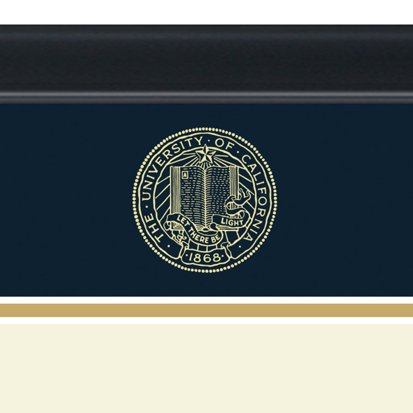 Framerly Officially Licensed for University of California San Francisco - Gold Embossed Tassel Diploma Frame - Document Size 11" x 8.5"