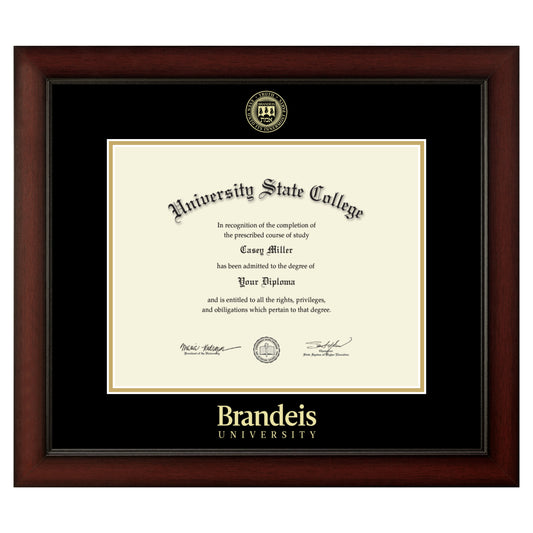 Brandeis University - Officially Licensed - Gold Embossed Diploma Frame - Document Size 12" x 9.5"