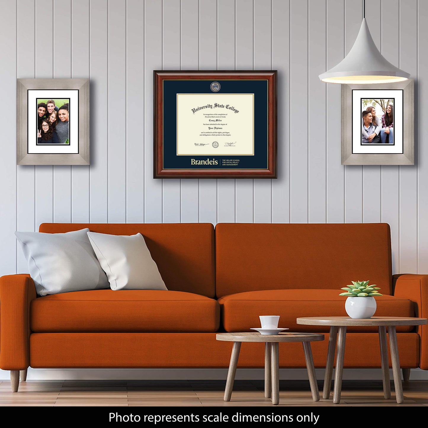 Brandeis University The Heller School for Social Policy and Management - Officially Licensed - Gold Medallion Diploma Frame - Document Size 12" x 9.5"