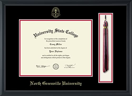 North Greenville University - Officially Licensed - Gold Embossed Tassel Diploma Frame - Document Size 11" x 8.5"