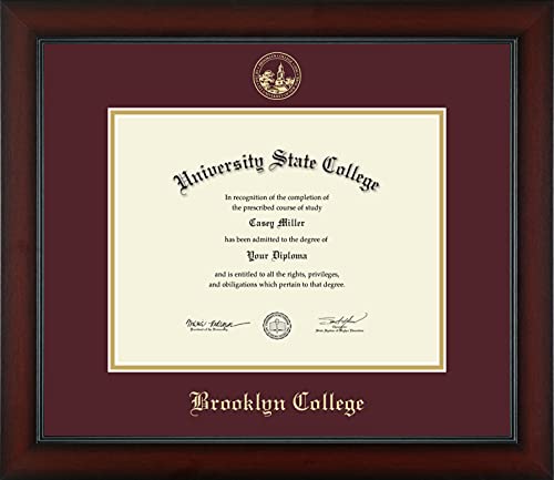 Brooklyn College - Officially Licensed - Gold Embossed Diploma Frame - Document Size 11" x 8.5"