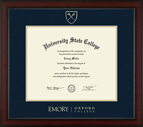 Emory Oxford College - Officially Licensed - Gold Embossed Diploma Frame - Document Size 17" x 14"