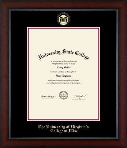 The University of Virginia's College at Wise - Officially Licensed - Gold Embossed Diploma Frame - Document Size 17" x 22"