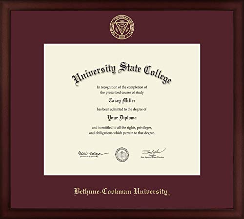 Bethune-Cookman University - Officially Licensed - Master's - Gold Embossed Diploma Frame - Document Size 13" x 11"