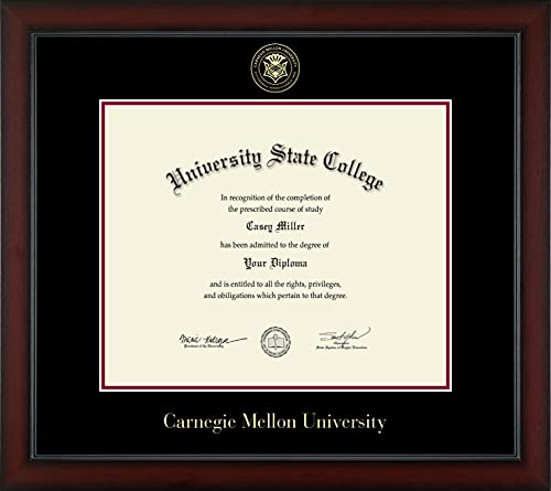 Carnegie Mellon University - Officially Licensed - Gold Embossed Diploma Frame - Document Size 17" x 14"