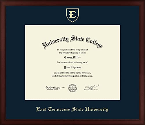 East Tennessee State University - Officially Licensed - Gold Embossed Diploma Frame - Document Size 14" x 11"