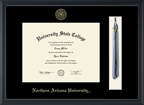 Northern Arizona University - Officially Licensed - Gold Embossed Tassel Diploma Frame - Document Size 11" x 8.5"