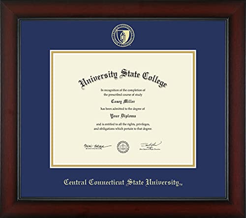 Central Connecticut State University - Officially Licensed - Bachelor's/Master's - Gold Embossed Diploma Frame - Document Size 10" x 8"