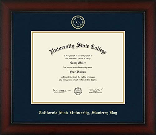 California State University Monterey Bay - Officially Licensed - Gold Embossed Diploma Frame - Document Size 11" x 8.5"