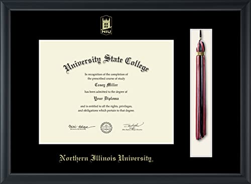 Northern Illinois University - Officially Licensed - Gold Embossed Tassel Diploma Frame - Document Size 11" x 8.5"