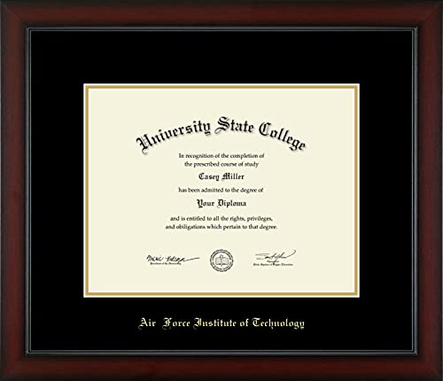 Air Force Institute of Technology - Officially Licensed - Gold Embossed Diploma Frame - Document Size 13" x 10"