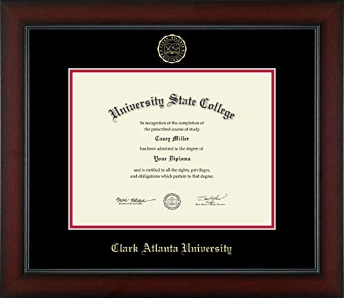 Clark Atlanta University - Officially Licensed - Bachelor's - Gold Embossed Diploma Frame - Document Size 11" x 8.5"