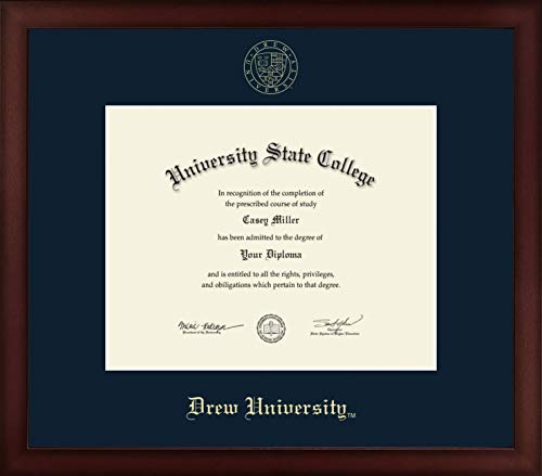 Drew University - Officially Licensed - Gold Embossed Diploma Frame - Document Size 10" x 8"