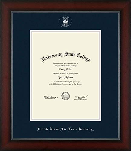 United States Air Force Academy - Officially Licensed - Silver Embossed Diploma Frame - Document Size 8.5" x 11"