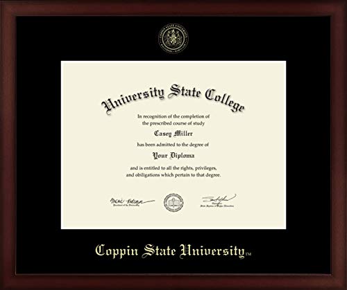 Coppin State University - Officially Licensed - Master's - Gold Embossed Diploma Frame - Document Size 12" x 9"