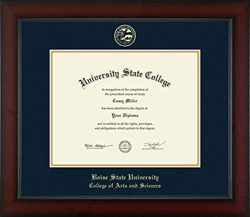 Boise State University College of Arts and Sciences - Officially Licensed - Gold Embossed Diploma Frame - Document Size 11" x 8.5"