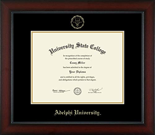 Adelphi University - Officially Licensed - Gold Embossed Diploma Frame - Document Size 11" x 8.5"