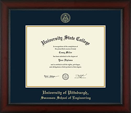 University of Pittsburgh Swanson School of Engineering - Officially Licensed - Gold Embossed Diploma Frame - Document Size 11" x 8.5"