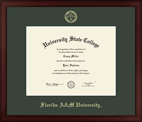 Florida A&M University - Officially Licensed - Gold Embossed Diploma Frame - Document Size 11" x 8.5"