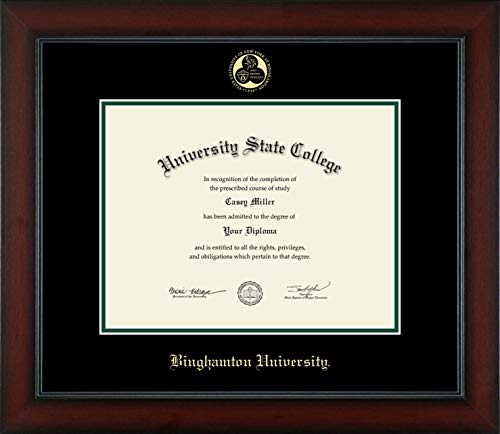 Binghamton University - Officially Licensed - Gold Embossed Diploma Frame - Document Size 11" x 8.5"