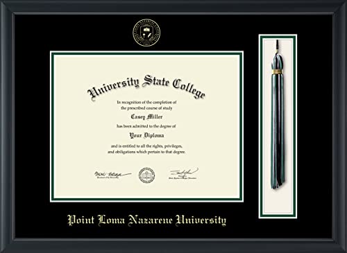 Point Loma Nazarene University - Officially Licensed - Gold Embossed Tassel Diploma Frame - Document Size 11" x 8.5"