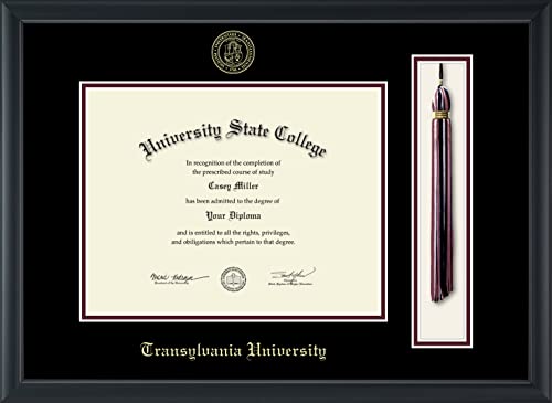 Transylvania University - Officially Licensed - Gold Embossed Tassel Diploma Frame - Document Size 11" x 8.5"