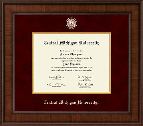 Church Hill Classics Central Michigan University - Presidential Masterpiece - Featuring Madison Moulding - Officially Licensed - Diploma Size 11" x 8.5"