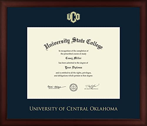 University of Central Oklahoma - Officially Licensed - Gold Embossed Diploma Frame - Document Size 11" x 8.5"