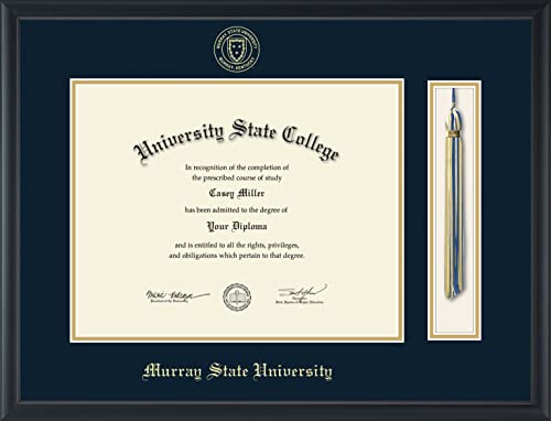 Murray State University - Officially Licensed - Gold Embossed Tassel Diploma Frame - Document Size 14" x 11"