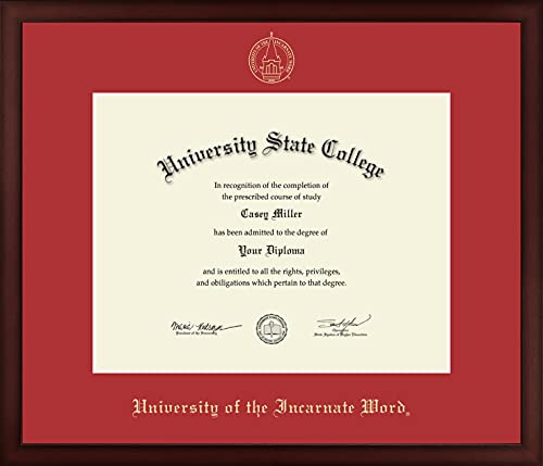 University of The Incarnate Word - Officially Licensed - Gold Embossed Diploma Frame - Document Size 14" x 11"