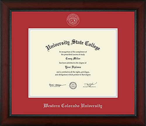 Western Colorado University - Officially Licensed - Silver Embossed Diploma Frame - Document Size 11" x 8.5"