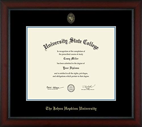 Johns Hopkins University - Officially Licensed - Gold Embossed Diploma Frame - Document Size 17" x 14"