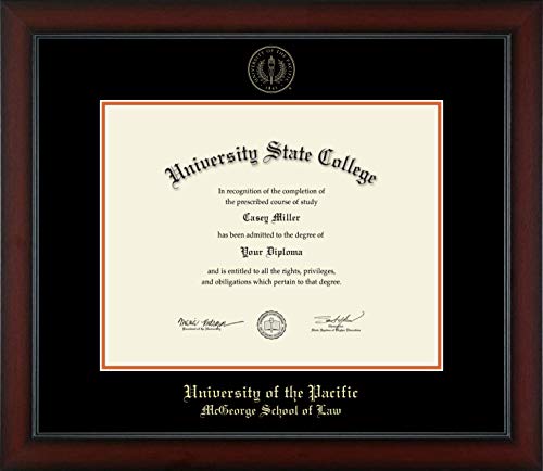 University of the Pacific McGeorge School of Law - Officially Licensed - Gold Embossed Diploma Frame - Document Size 14" x 11"